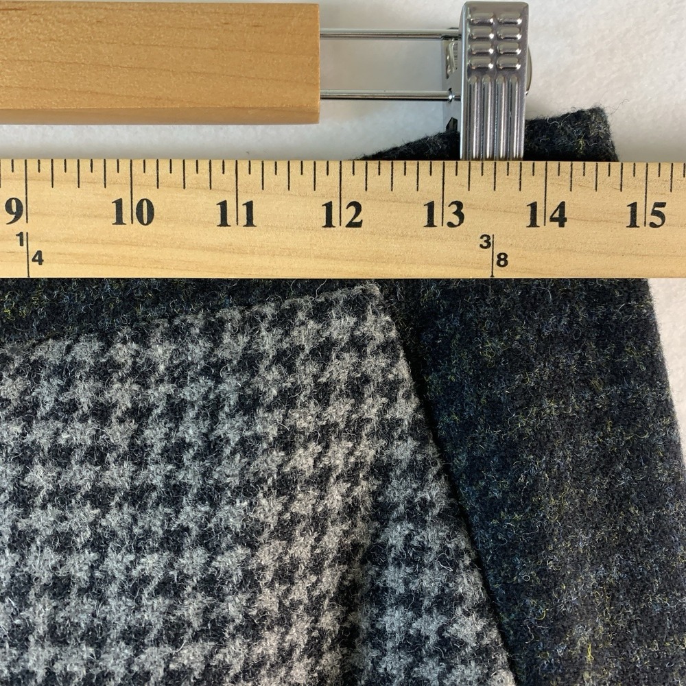 J Crew Womens Houndstooth Wool Tweed Pencil Skirt‎ Sz 2 Parisian Heritage Office - Picture 7 of 12